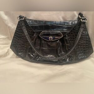 Furla Black Leather Shoulder Bag